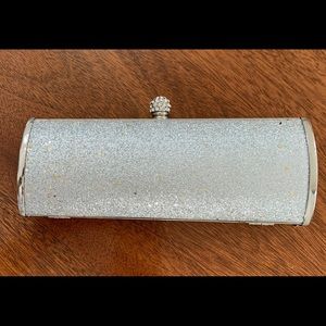 NWOT silver evening clutch/ purse